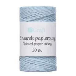 Sznurek papierowy - DpCraft - niebieski, 50 m