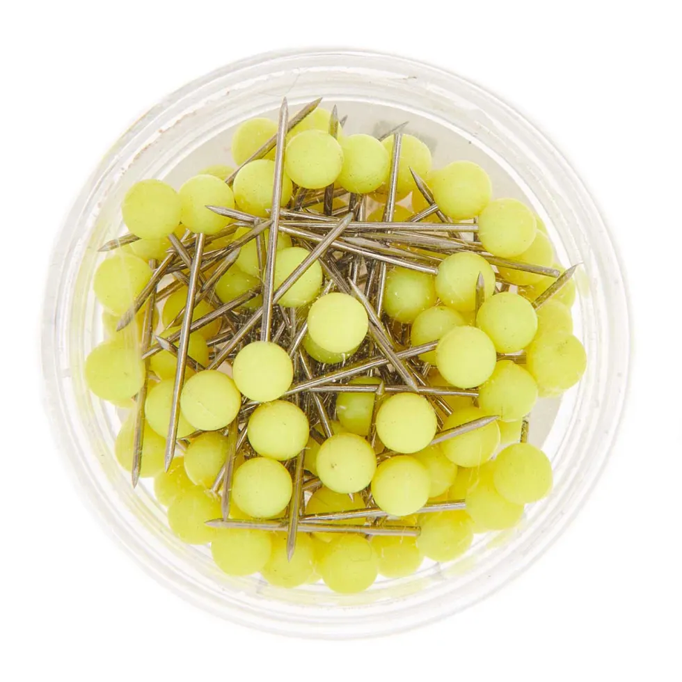 Szpilki ozdobne - Rico Design - Neon Yellow, 16 mm, 100 szt.