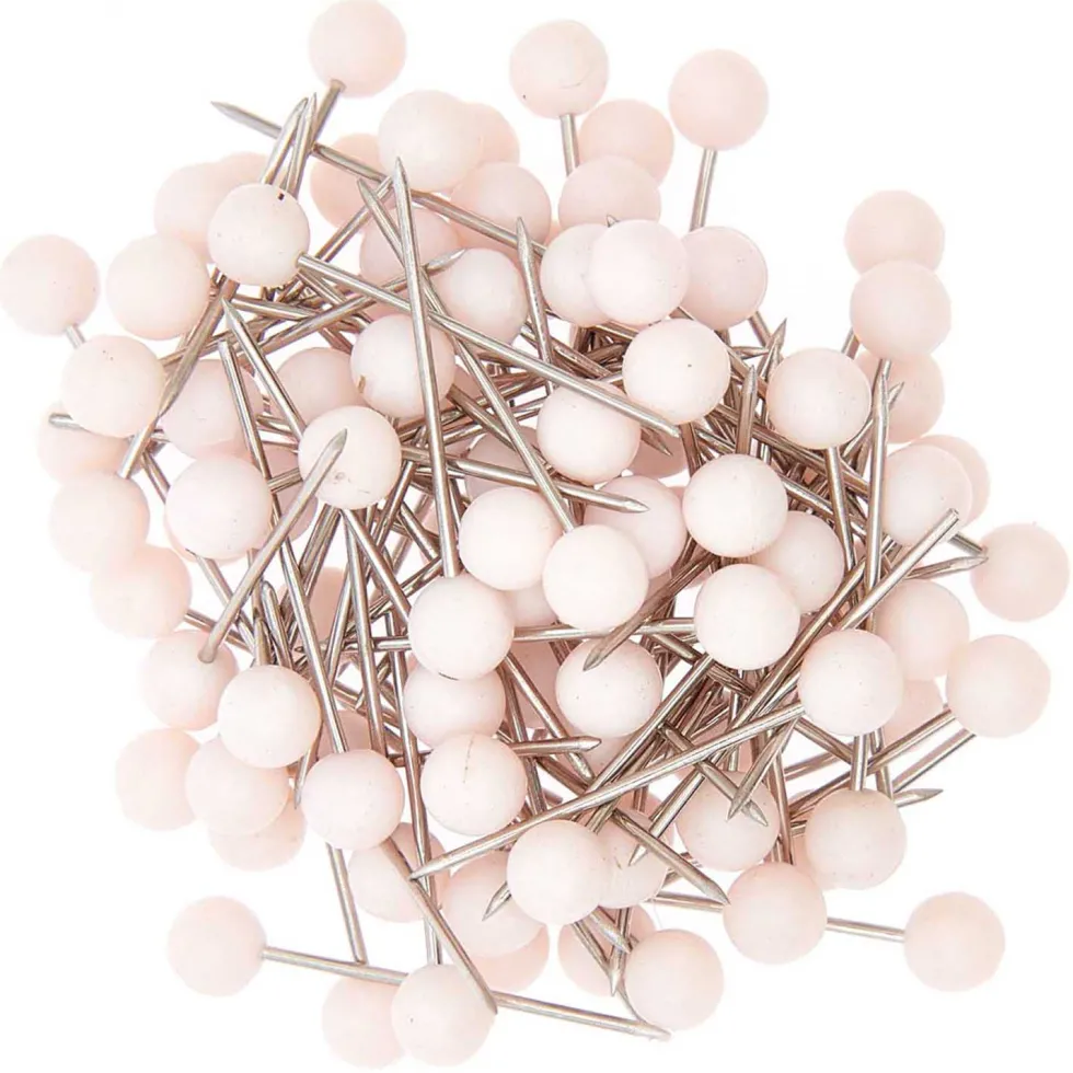 Szpilki ozdobne - Rico Design - Pink, 16 mm, 100 szt.