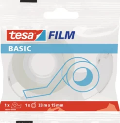 Taśma biurowa Tesa Basic z dyspenserem - 33m x 15mm