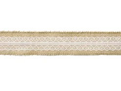 Taśma jutowa z koronką - 5 cm x 5 m