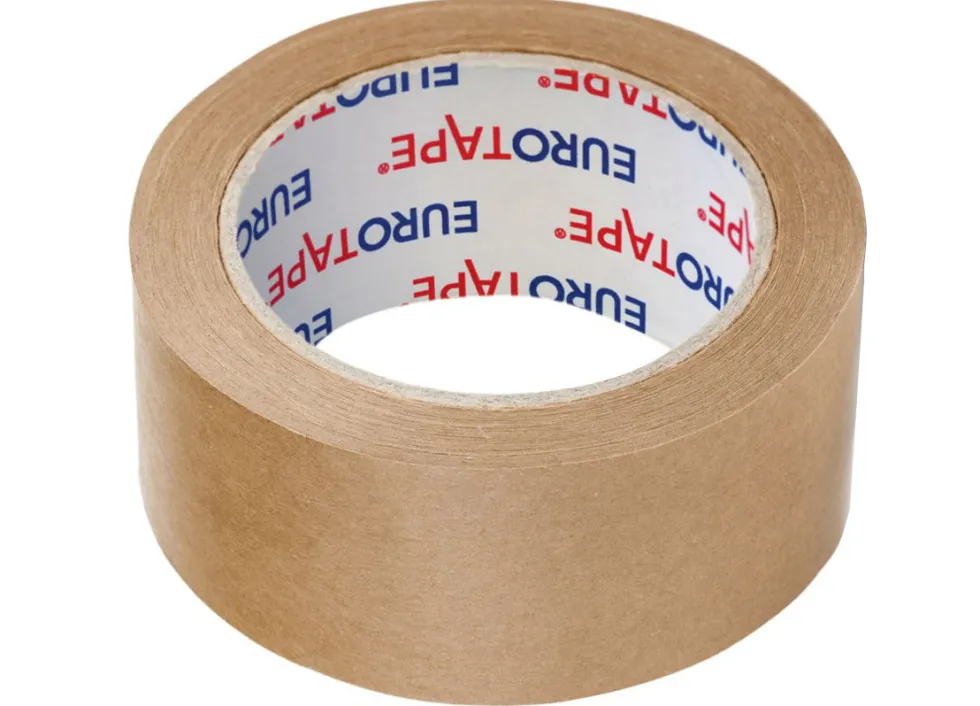 Taśma pakowa - Eurotape - papierowa, kraft, 50 m