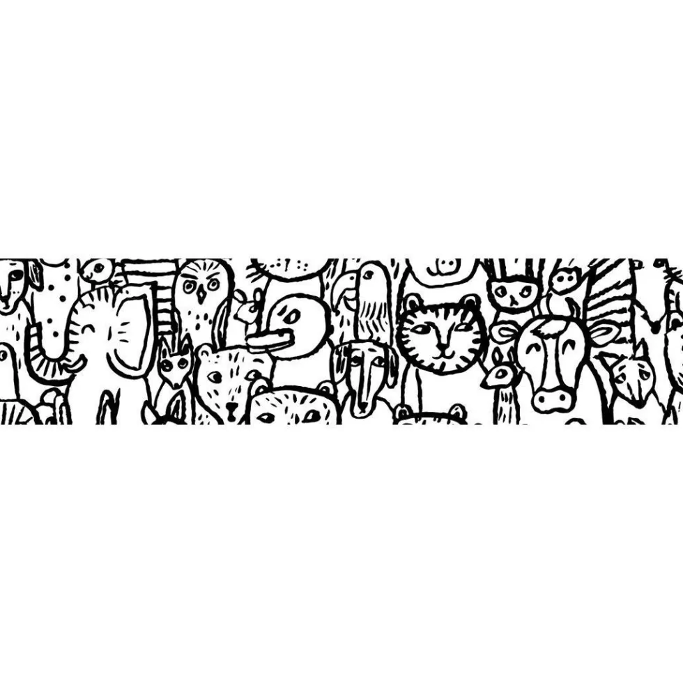 Taśma papierowa washi - MT Masking Tape - Cup of Therapy Animals, 7 m