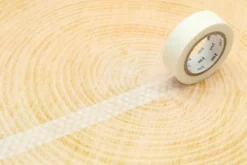 Taśma papierowa washi - MT Masking Tape - Dot White, 7 m