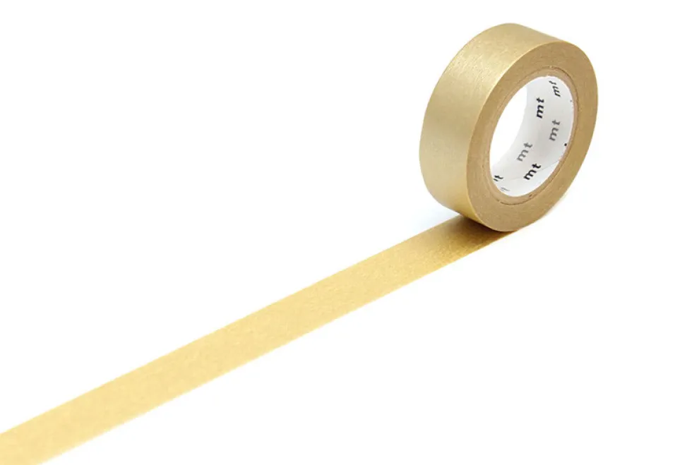 Taśma papierowa washi - MT Masking Tape - Gold, 7 m