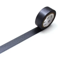 Taśma papierowa washi - MT Masking Tape - Gunmetallic, 7 m