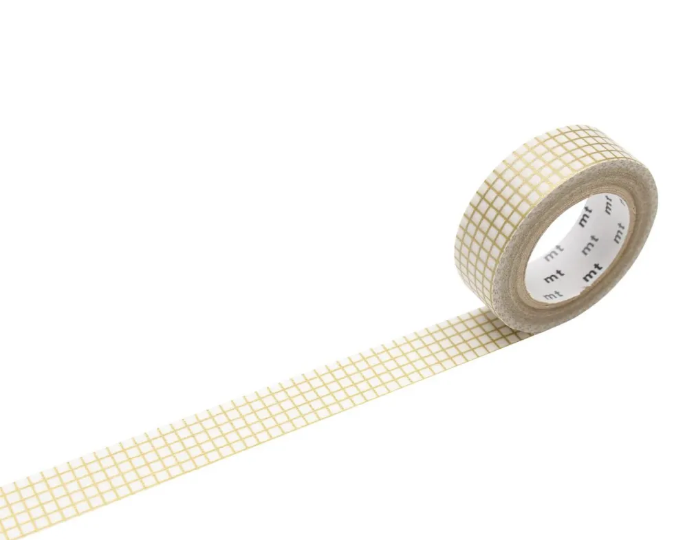 Taśma papierowa washi - MT Masking Tape - Hougan Gold, 7 m