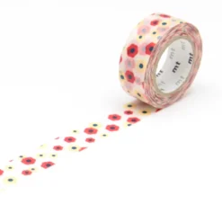 Taśma papierowa washi - MT Masking Tape - Motif Flower 7 m