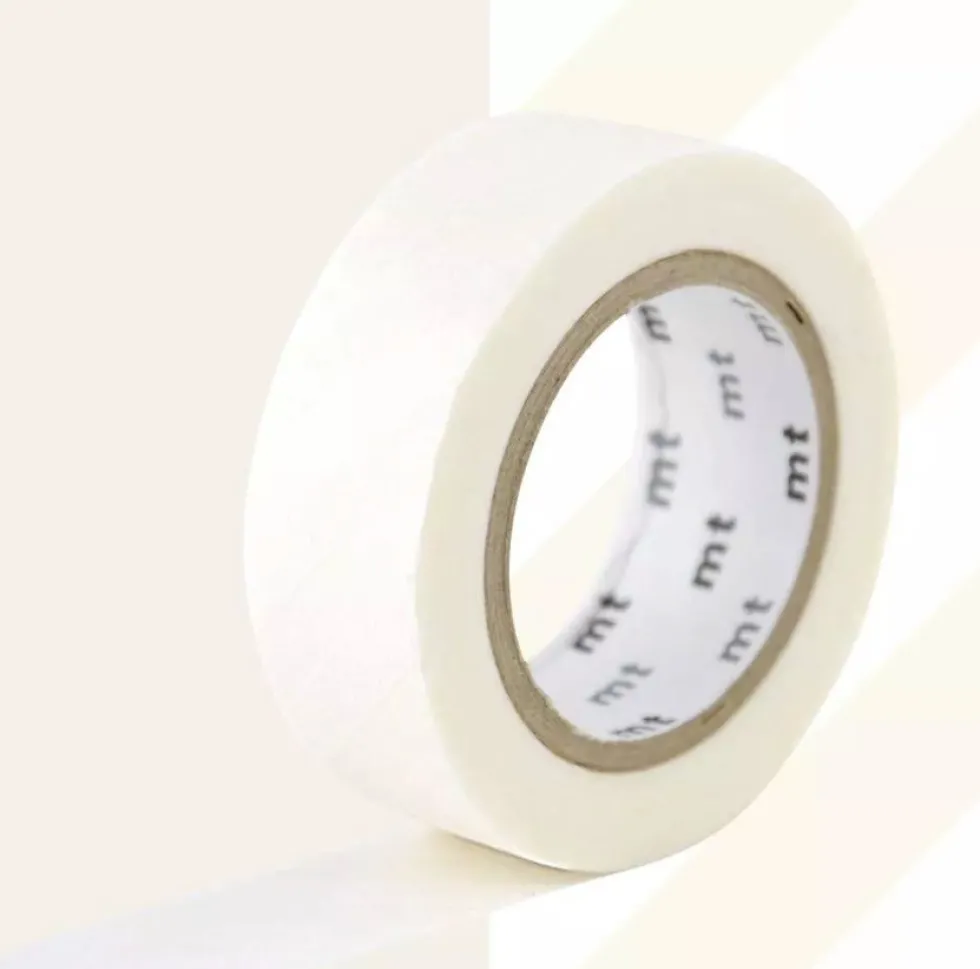 Taśma papierowa washi - MT Masking Tape - Stripe White, 7 m