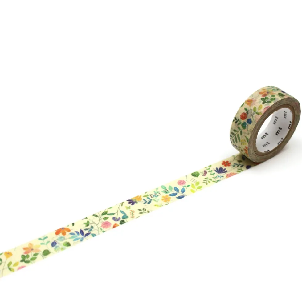 Taśma papierowa washi - MT Masking Tape - Watercolour Flower, 7 m