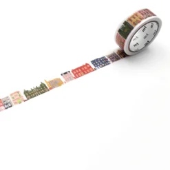 Taśma papierowa washi - MT Masking Tape x Polly Fern - Street 7 m