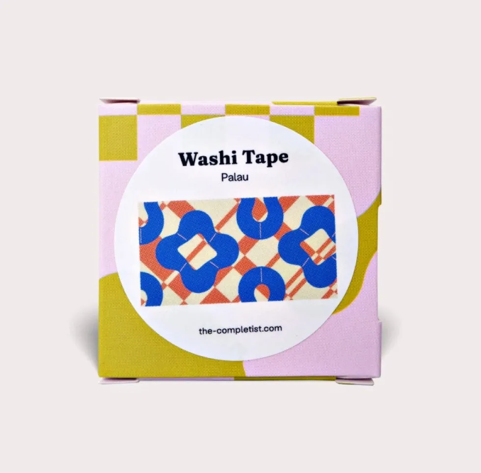 Taśma papierowa washi Palau - The Completist. - 15 mm x 10 m