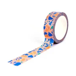 Taśma papierowa washi Peach Terazzo - The Completist.