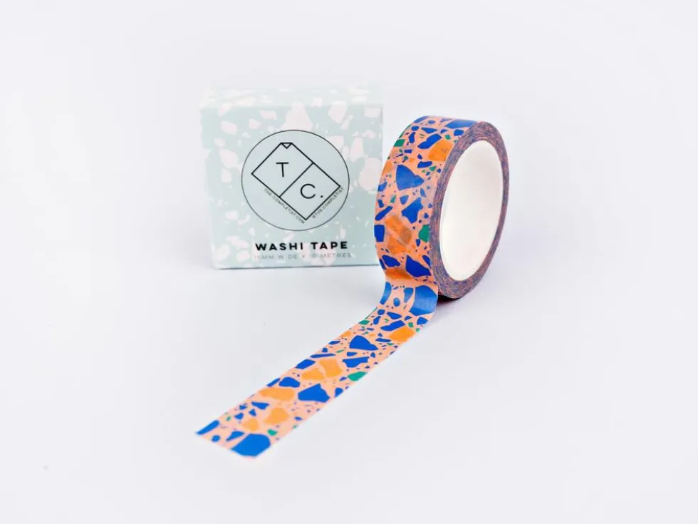 Taśma papierowa washi Peach Terazzo - The Completist.