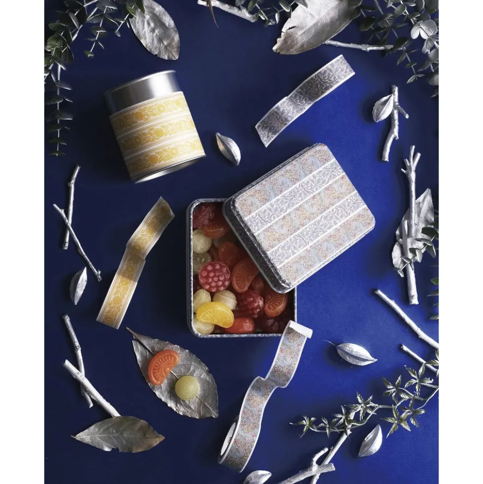 Taśma papierowa washi William Morris - MT Masking Tape - Orange Border, 7 m