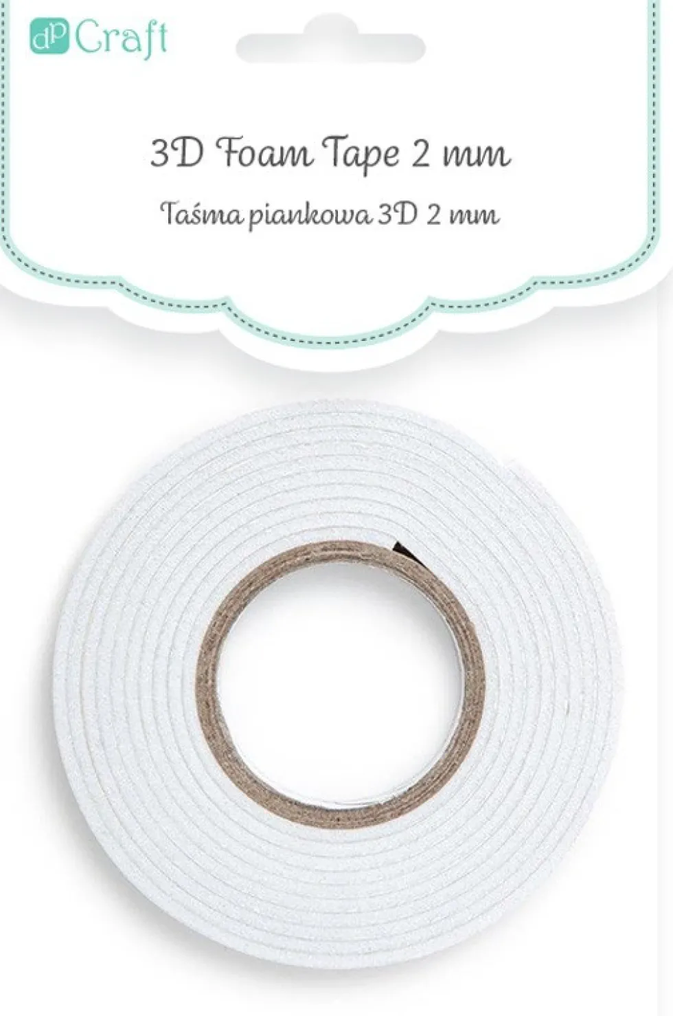 Taśma piankowa samoprzylepna 3D - DpCraft - 1,5 cm x 2,2 m