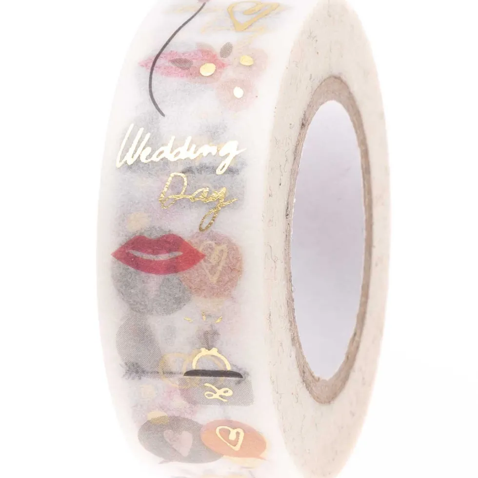 Taśma washi, Wedding Day - Paper Poetry - 15 mm x 10 m