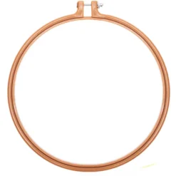 Tamborek do wyszywania, okrągły - Rico Design - musztardowy, 22,8 cm