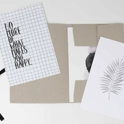 Teczka papierowa na dokumenty i rysunki A4 - Paper Poetry