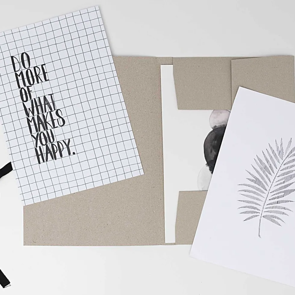 Teczka papierowa na dokumenty i rysunki A4 - Paper Poetry
