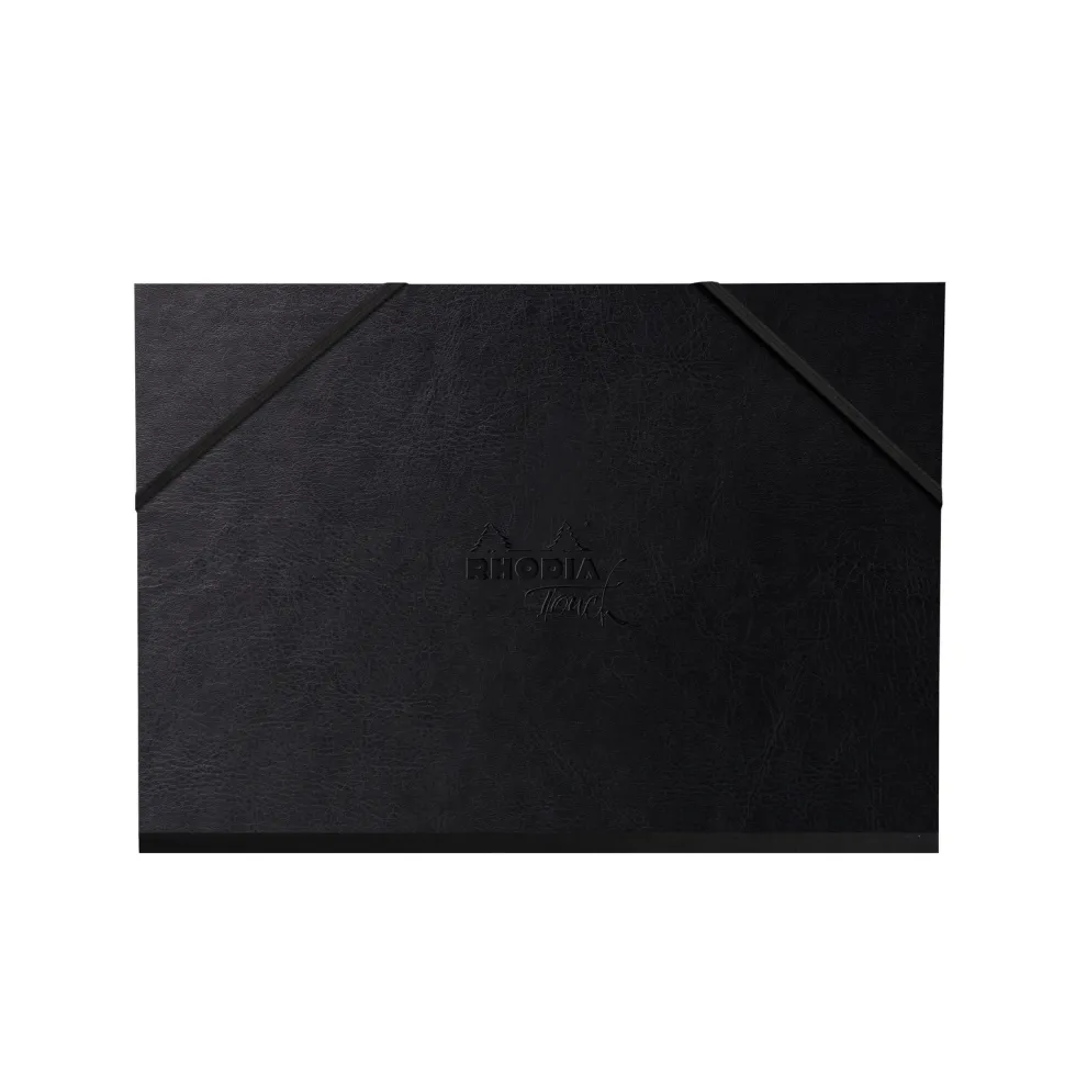 Teczka skórzana na rysunki 32 x 45 cm - Rhodia - Black