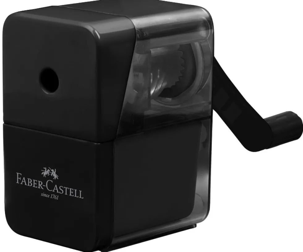 Temperówka na korbkę z pojemnikiem - Faber-Castell
