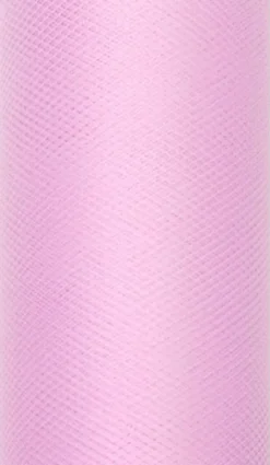 Tiul dekoracyjny 30 cm - jasnoróżowy, 9 m