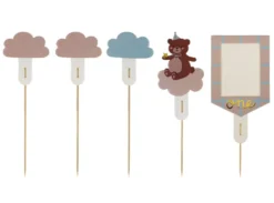Toppery do muffinek Miś - 12-14 cm, 5 szt.
