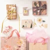 Torba prezentowa Flowers - Rico Design - różowa, 26 x 32 x 12 cm