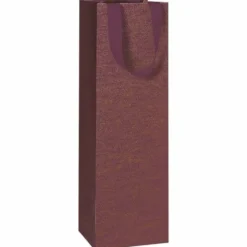 Torba prezentowa na wino Falcon - Stewo - bordowa 11 x 10,5 x 36 cm