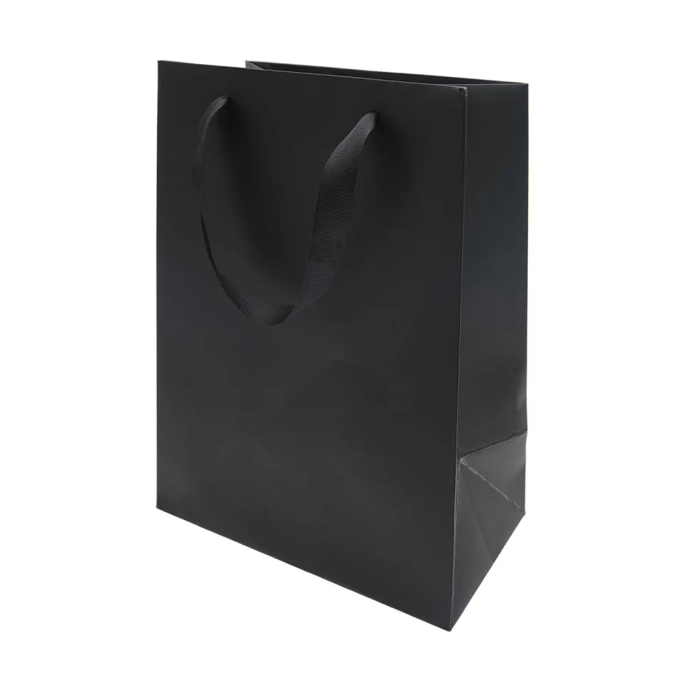 Torba prezentowa - Rico Design - czarna, 18 x 26 x 12 cm