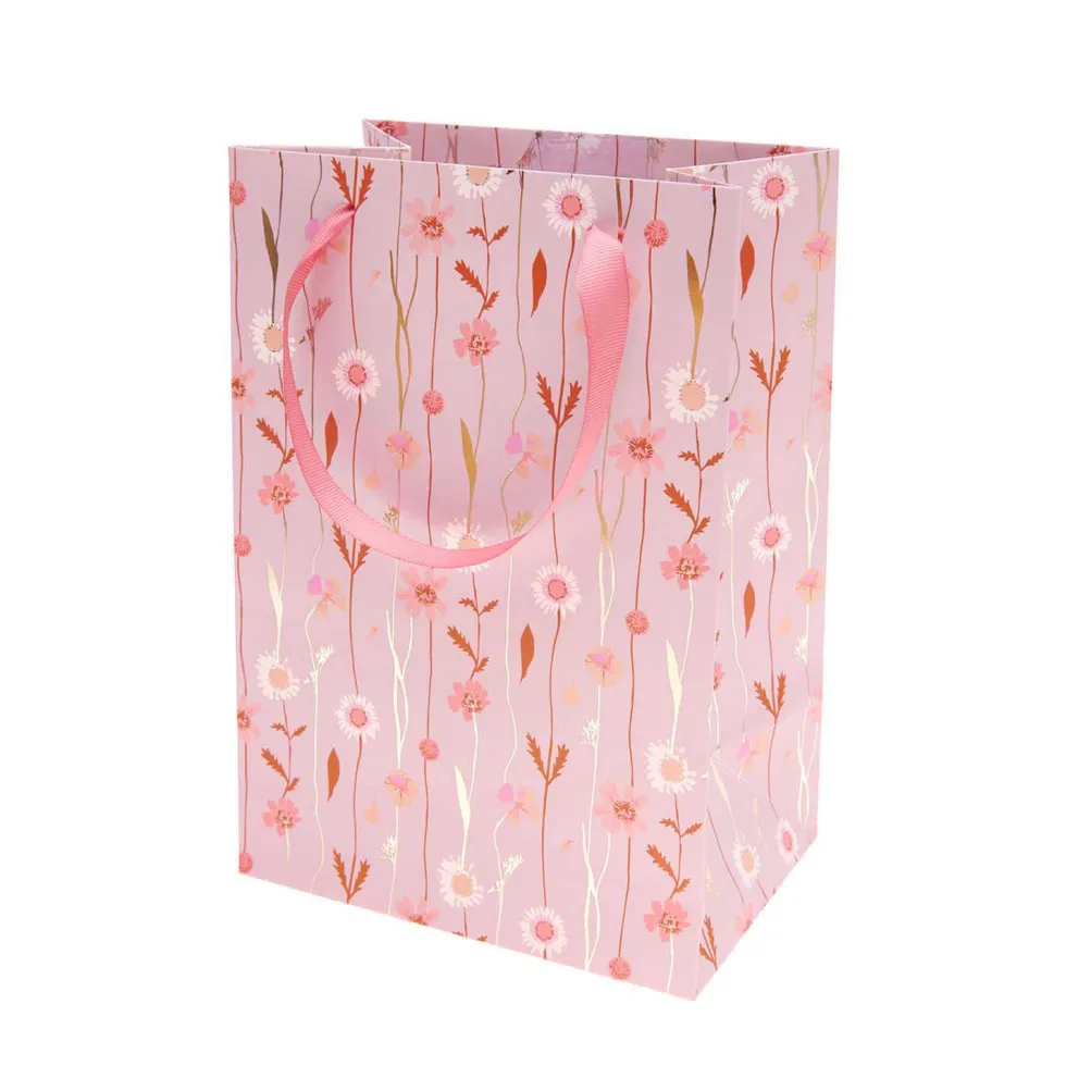 Torba prezentowa - Rico Design - Flower Tendrils, 18 x 26 x 12 cm