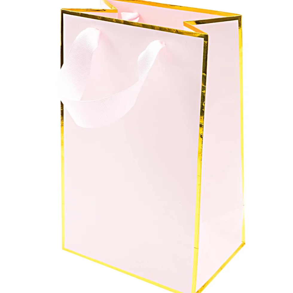 Torba prezentowa - Rico Design - różowo-złota, 15 x 24 x 10 cm