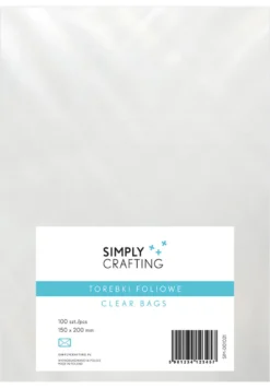 Torebki, woreczki foliowe bez kleju - Simply Crafting - 15 x 20 cm, 100 szt.