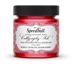 Tusz akrylowy do kaligrafii - Speedball - Scarlet Red 59 ml