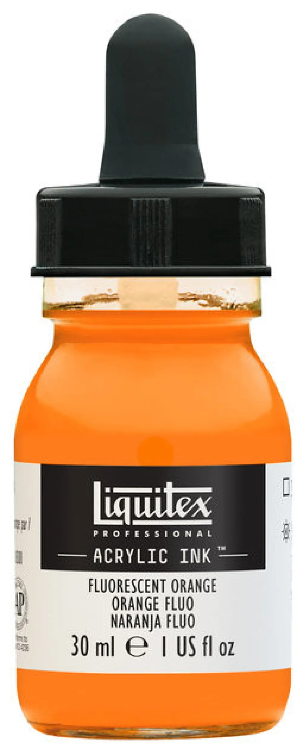 Tusz akrylowy - Liquitex - Fluorescent Orange, 30 ml