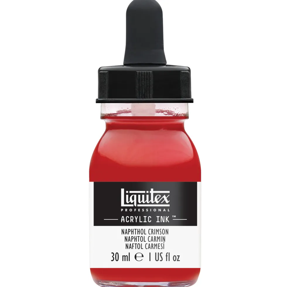 Tusz akrylowy - Liquitex - Napthol Crimson, 30 ml
