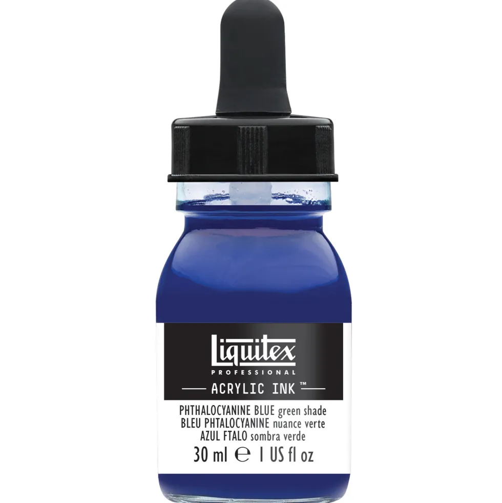 Tusz akrylowy - Liquitex - Phthalo Blue Green Shade, 30 ml