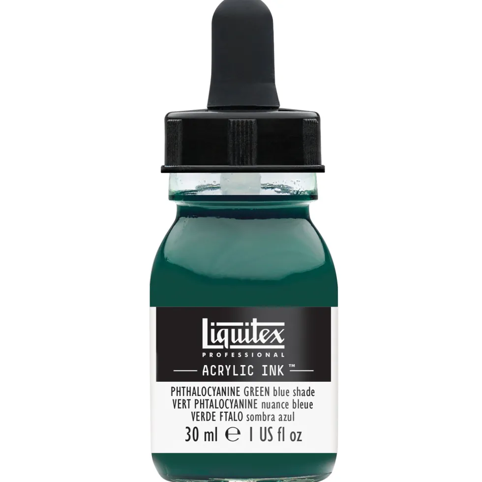 Tusz akrylowy - Liquitex - Phthalo Green Blue Shade, 30 ml