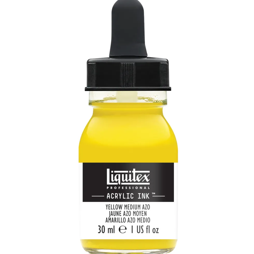 Tusz akrylowy - Liquitex - Yellow Medium Azo, 30 ml