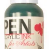 Tusz akrylowy - Renesans - zieleń ftalo, 35 ml