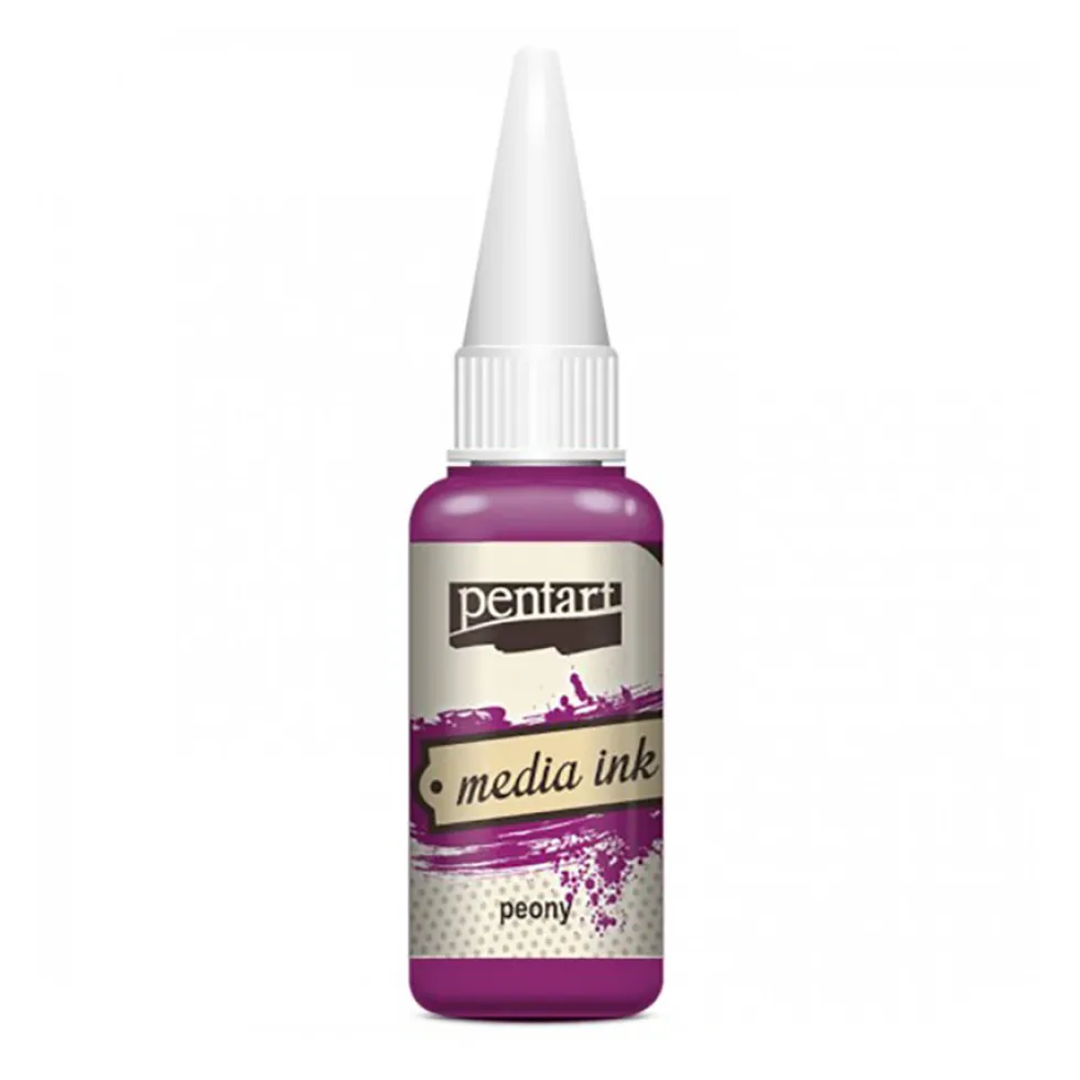 Tusz alkoholowy Media Ink - Pentart - Peonia, 20 ml