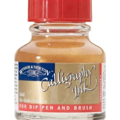 Tusz do kaligrafii DIP - Winsor & Newton - gold, 30 ml