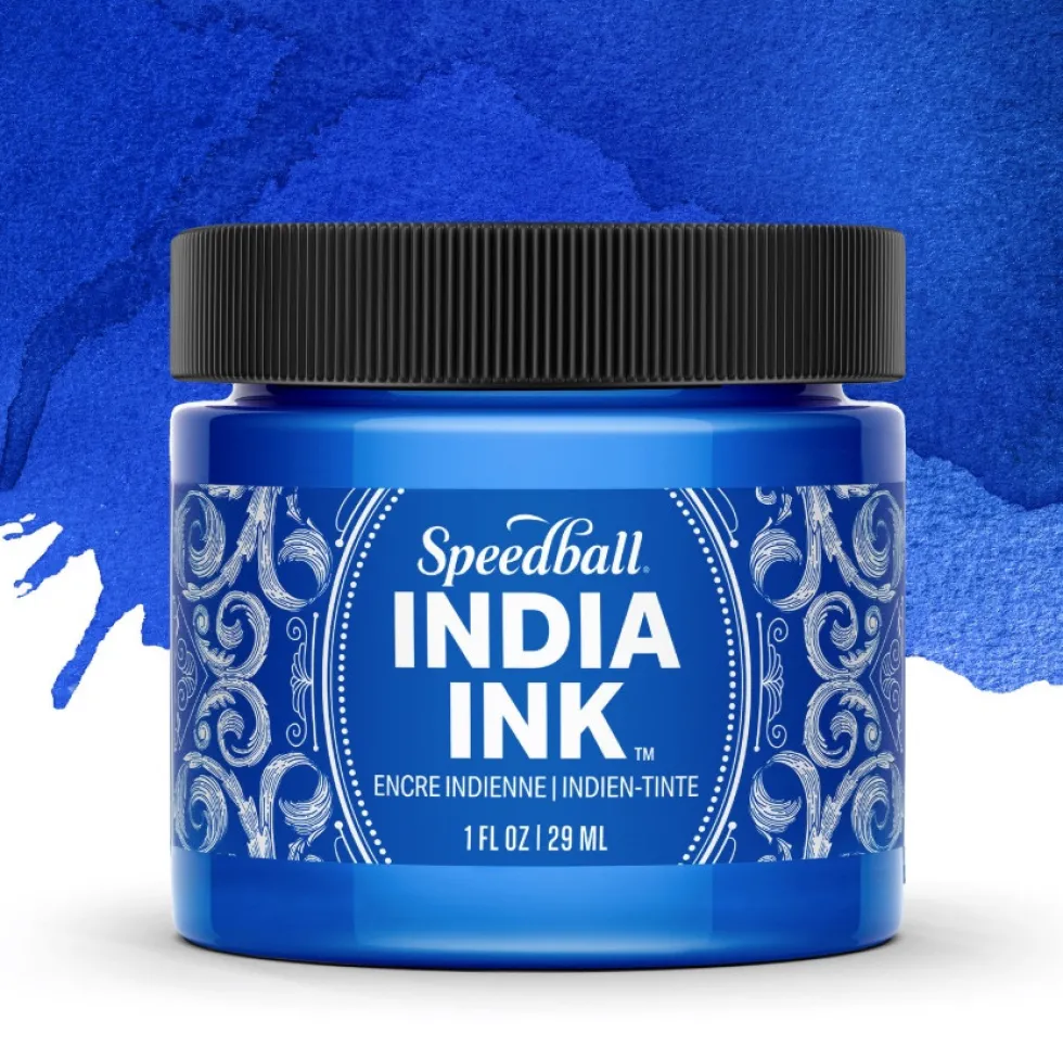 Tusz do kaligrafii India Ink - Speedball - Sapphire 29 ml