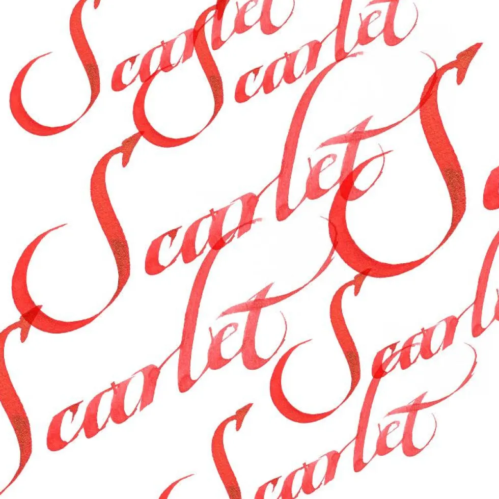 Tusz do kaligrafii - Winsor & Newton - scarlet, 30 ml