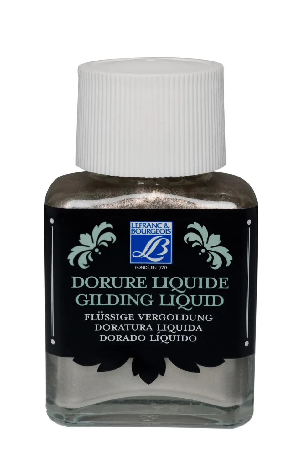 Tusz pozłotniczy Gilding Liquid - Lefranc & Bourgeois - Pewter, 75 ml