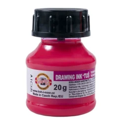 Tusz rysunkowy, kreślarski - Koh-I-Noor - różowy fluorescencyjny, 20 g