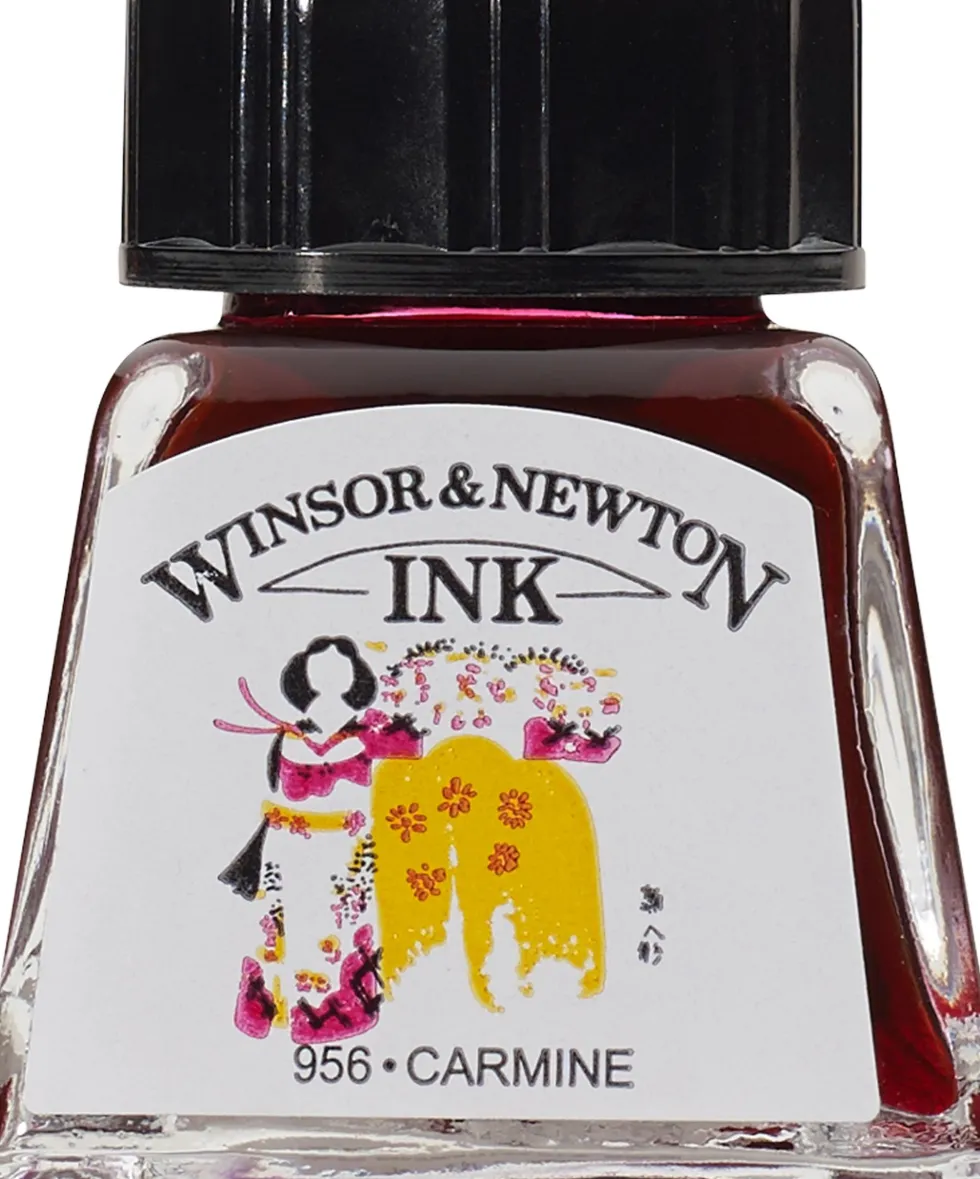 Tusz rysunkowy - Winsor & Newton - Carmine, 14 ml