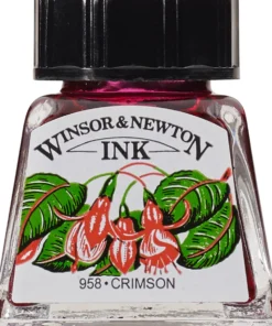 Tusz rysunkowy - Winsor & Newton - Crimson, 14 ml