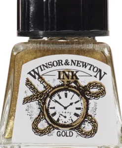 Tusz rysunkowy - Winsor & Newton - Gold, 14 ml